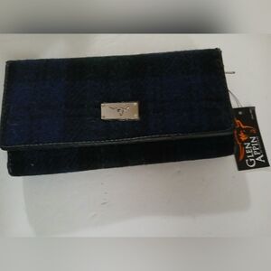 Glen Appin Harris Tweed 'Bute' Long Tartan Clutch/ Wallet NWT
